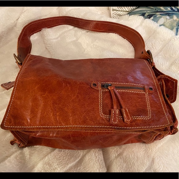 Francesco Biasia Leather Boho Style Shoulder Bag - Picture 2 of 14